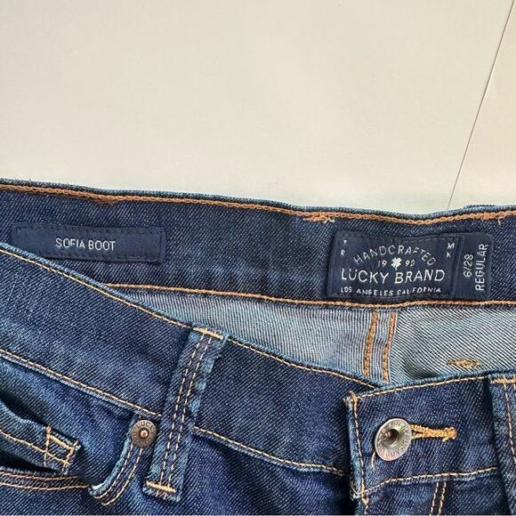 Lucky Brand Brand Sofia Boot Blue Jeans Size 6/28 Regular - Picture 4 of 12